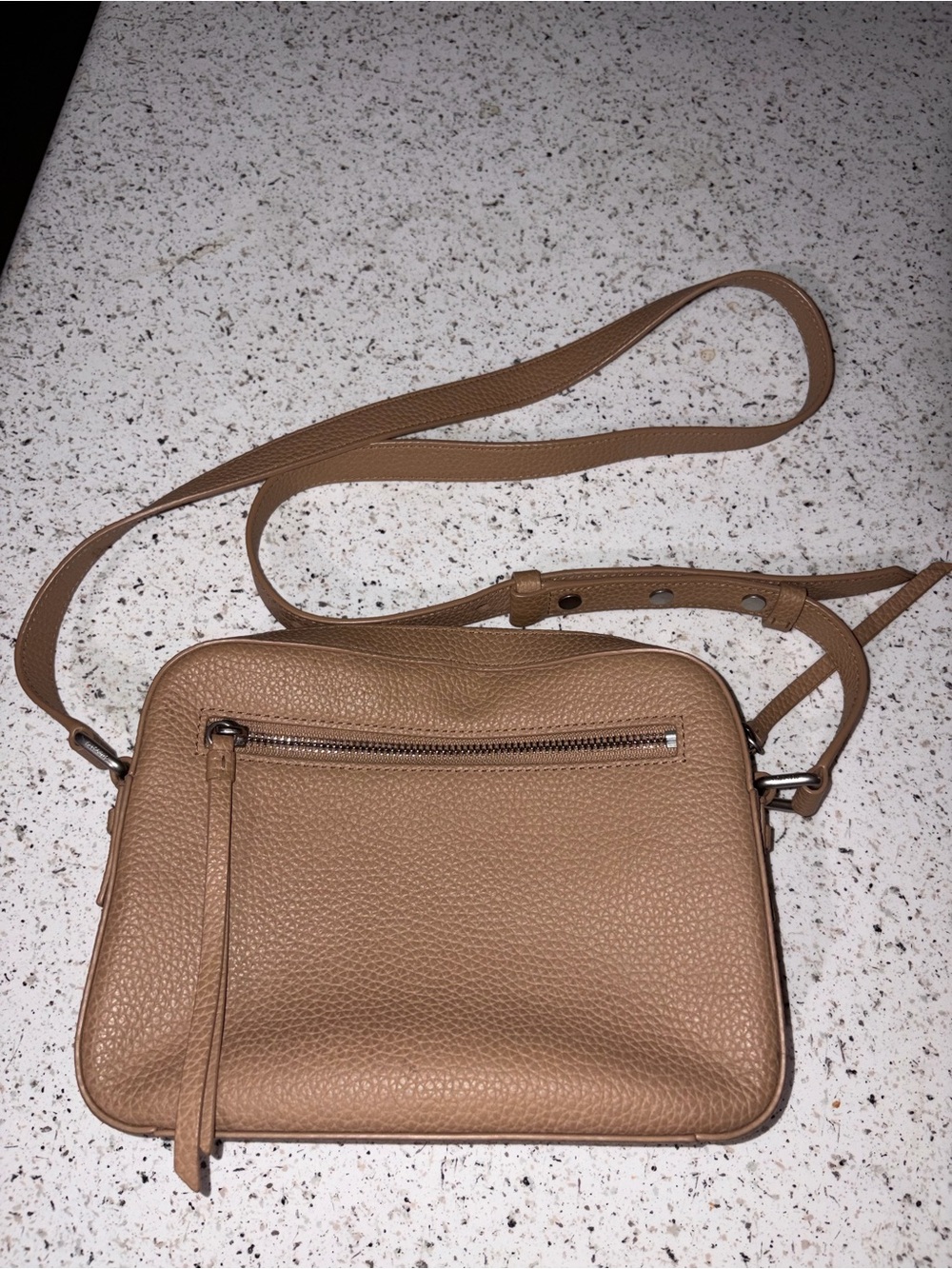 All Saints Tan Lucille Crossbody Bag
